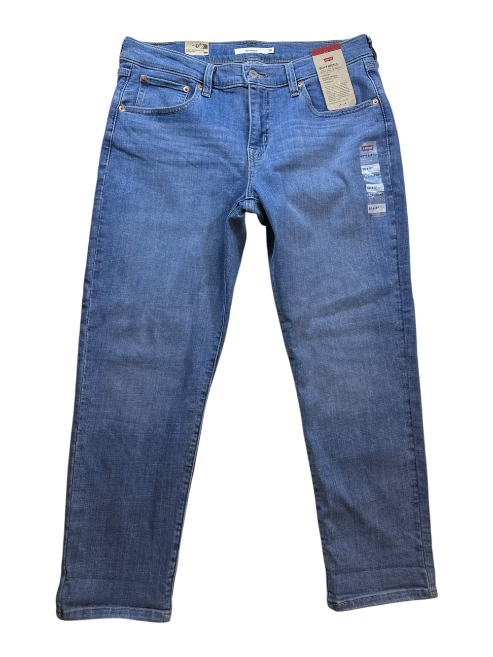 Levi’s Stellar Stretch Boyfriend Mid Rise Jean Size 30 NEW NWT
